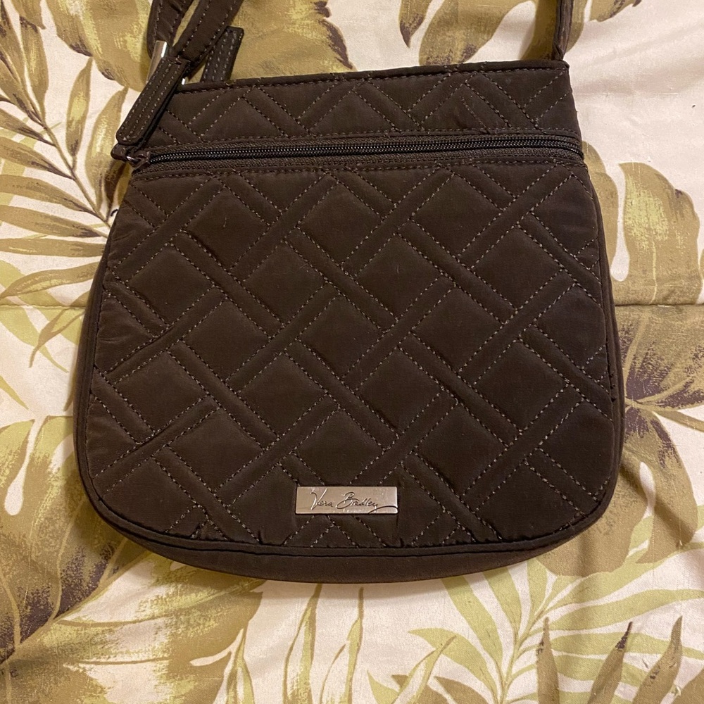 Vera Bradley Crossbody chocolate brown quilted purse